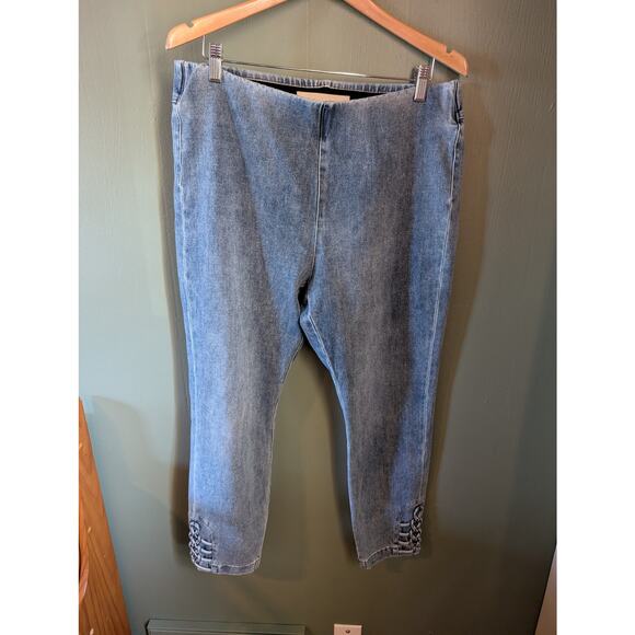 L Soft Surroundings Crop Jeggings - Picture 1 of 4